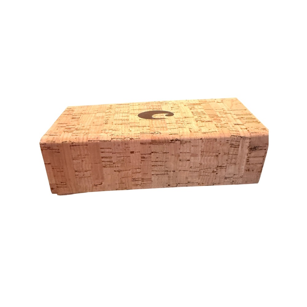 Costa‎ Del Mar Sunglasses Case Tan Natural Cork Foldable Collapsible Magnetic